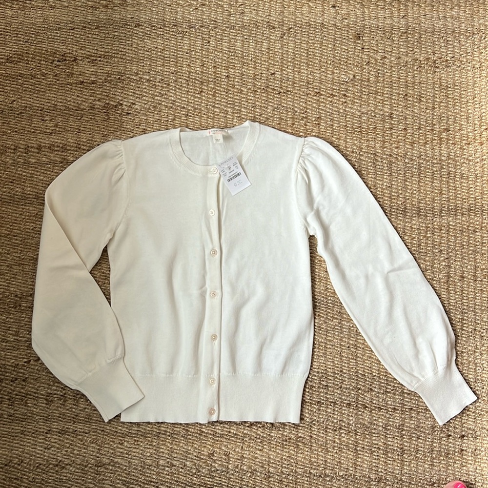 NWT CrewCuts IVORY Sz 12 Cardigan
